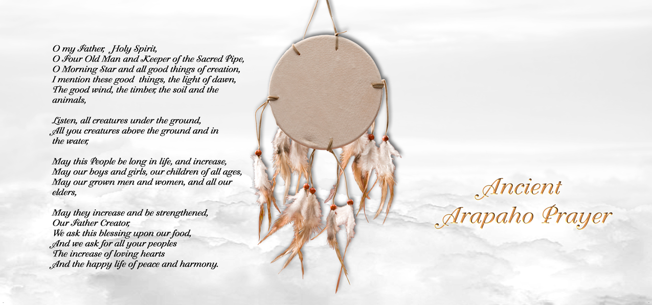 Arapaho Prayer Clouds White